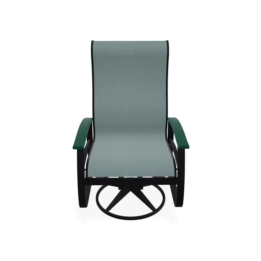 Belle Isle Swivel Rocker with Polymer Arms - LOOMLAN - Telescope - Outdoor Accent Chairs