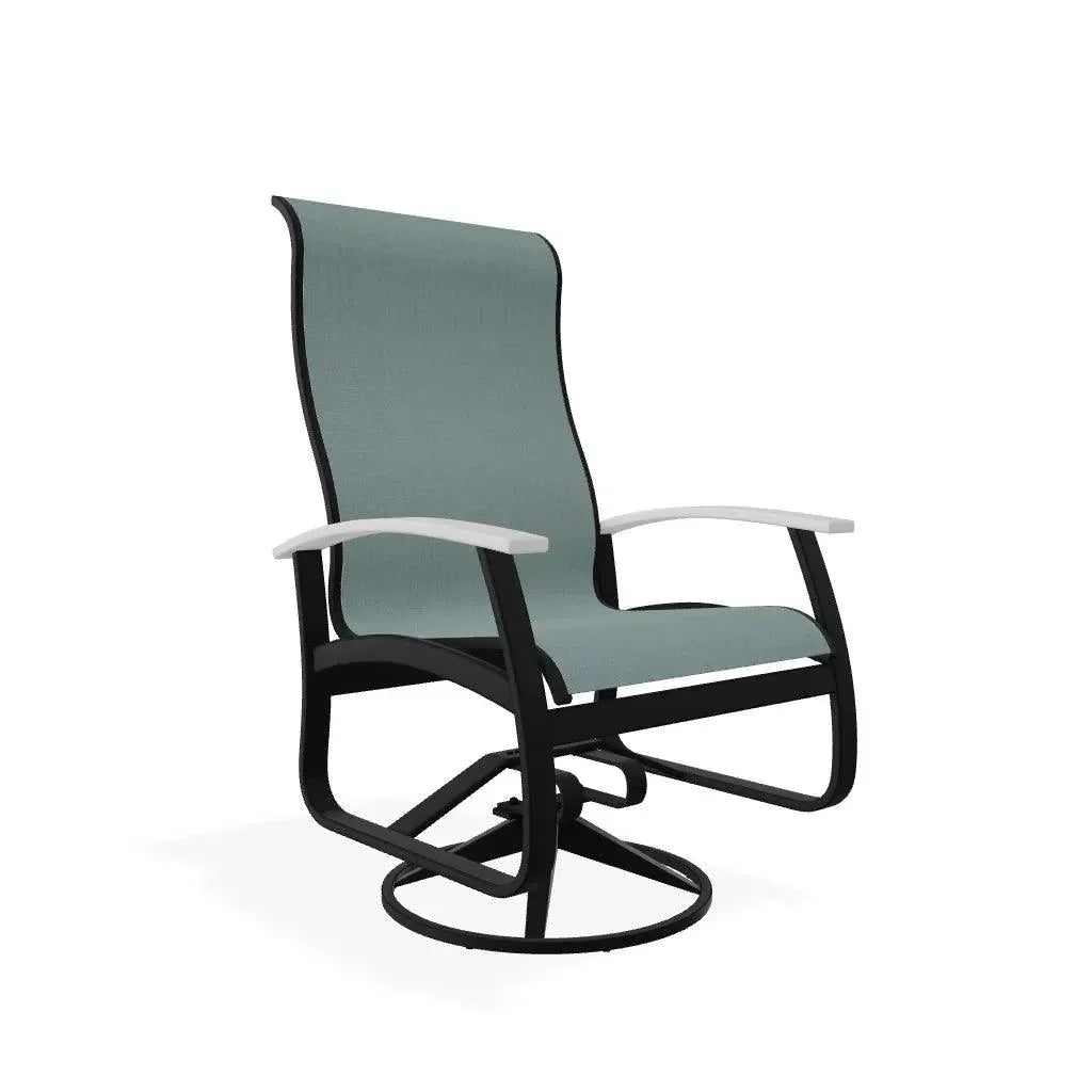 Belle Isle Swivel Rocker with Polymer Arms - LOOMLAN - Telescope - Outdoor Accent Chairs