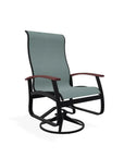 Belle Isle Swivel Rocker with Polymer Arms - LOOMLAN - Telescope - Outdoor Accent Chairs