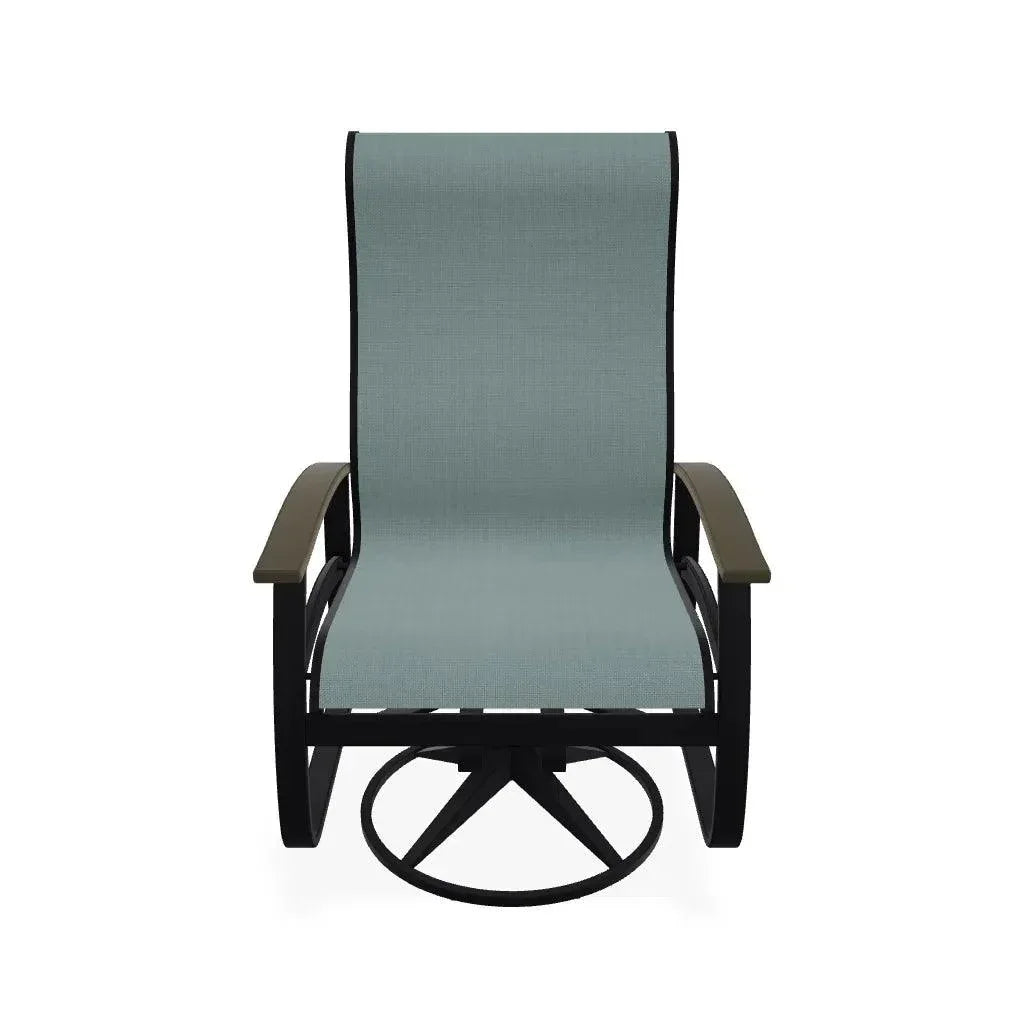Belle Isle Swivel Rocker with Polymer Arms - LOOMLAN - Telescope - Outdoor Accent Chairs