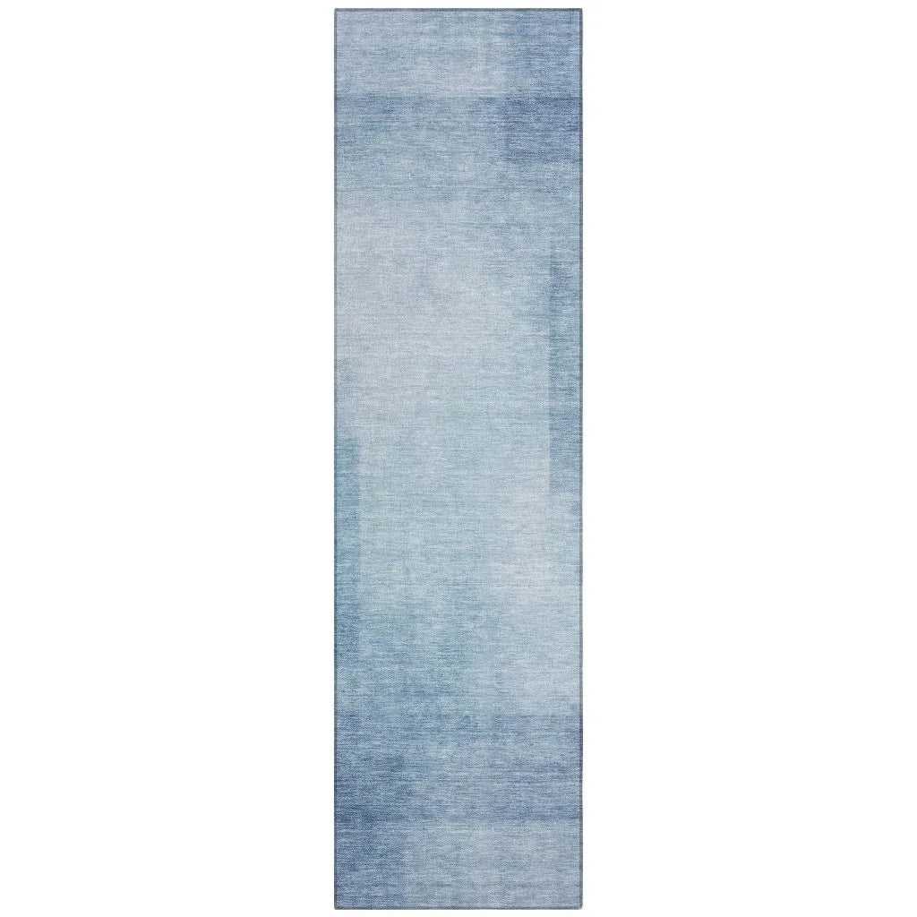 LOOMLAN Rugs Belvara Blue Washable Indoor-Outdoor Rug