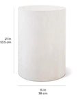 Ben Accent Table - Slate Grey Outdoor End Table - LOOMLAN - Seasonal Living - Outdoor Side Tables