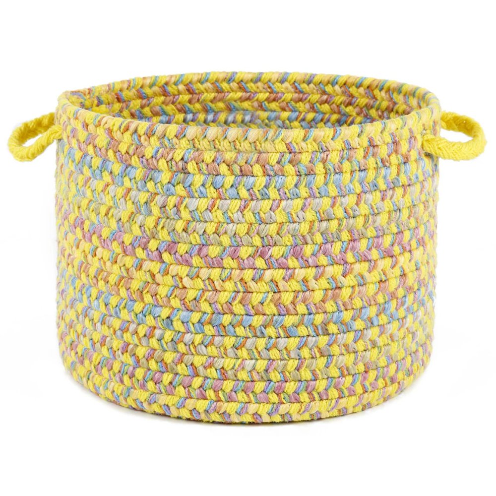 Rhody Rug Playtime Braided Handmade Indoor-Outdoor Basket