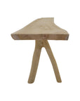 Log Natural Solid Teak Outdoor Bench -- Natural