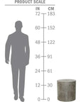 Bill Accent Table - Ebony White Outdoor End Table - LOOMLAN - Seasonal Living - Outdoor Side Tables