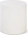 Bill Accent Table - Ebony White Outdoor End Table - LOOMLAN - Seasonal Living - Outdoor Side Tables
