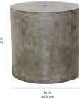 Bill Accent Table - Ebony White Outdoor End Table - LOOMLAN - Seasonal Living - Outdoor Side Tables