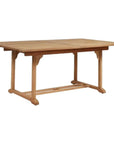 Birmingham 7 - PC Outdoor Extendable Table Set & Chairs - LOOMLAN - HiTeak - Outdoor Dining Sets
