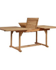 Birmingham 7 - PC Outdoor Extendable Table Set & Chairs - LOOMLAN - HiTeak - Outdoor Dining Sets
