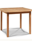 Birmingham Square Outdoor Dining Table Umbrella Hole - LOOMLAN - HiTeak - Outdoor Dining Tables