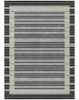 LOOMLAN Rugs Blazyn Black Washable Indoor-Outdoor Rug