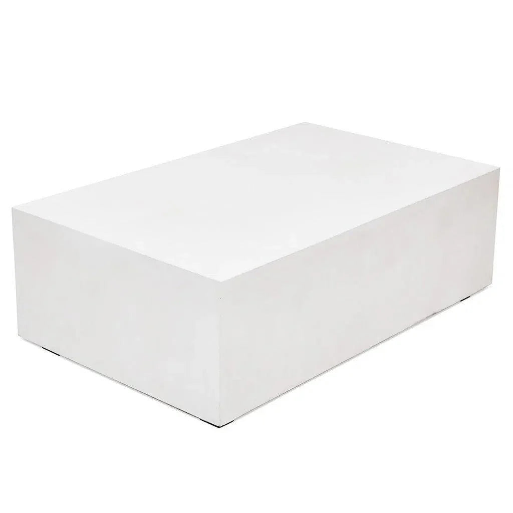 Bloc Concrete Outdoor Rectangular Coffee Table - LOOMLAN - Urbia - Outdoor Coffee Tables