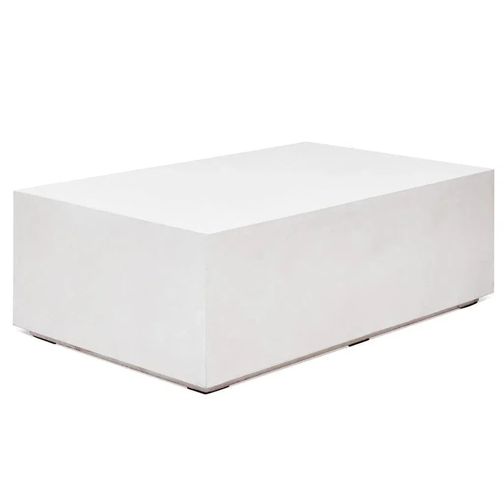Bloc Concrete Outdoor Rectangular Coffee Table - LOOMLAN - Urbia - Outdoor Coffee Tables