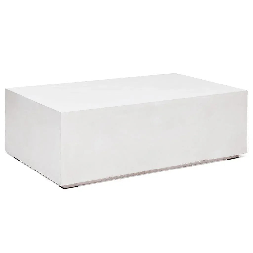 Bloc Concrete Outdoor Rectangular Coffee Table - LOOMLAN - Urbia - Outdoor Coffee Tables