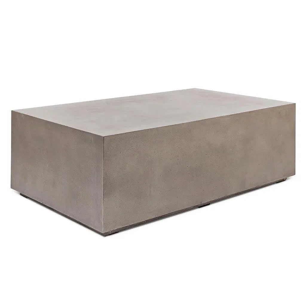 Bloc Concrete Outdoor Rectangular Coffee Table - LOOMLAN - Urbia - Outdoor Coffee Tables