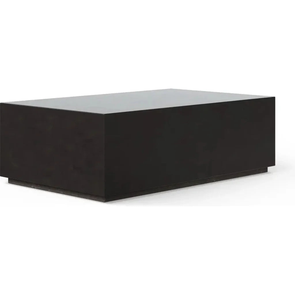 Bloc Concrete Outdoor Rectangular Coffee Table - LOOMLAN - Urbia - Outdoor Coffee Tables