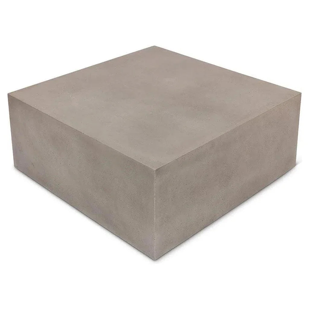 Bloc Concrete Square Outdoor Coffee Table - LOOMLAN - Urbia - Outdoor Coffee Tables