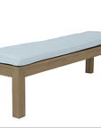 Coastal Teak Sunbrella Outdoor Dining Bench