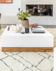 Bodhi Outdoor White Rectangular Coffee Table - LOOMLAN - Artesia - Coffee Tables