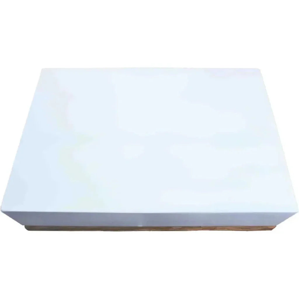 Bodhi Outdoor White Rectangular Coffee Table - LOOMLAN - Artesia - Coffee Tables
