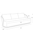Bora Performance Fabric Outdoor Couch - LOOMLAN - SUNPAN - Outdoor Sofas & Loveseats