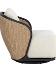 Bora Swivel Lounge Chair Louis Cream - Outdoor - LOOMLAN - SUNPAN - Outdoor Lounge Chairs