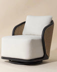 Bora Swivel Lounge Chair Louis Cream - Outdoor - LOOMLAN - SUNPAN - Outdoor Lounge Chairs