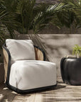 Bora Swivel Lounge Chair Louis Cream - Outdoor - LOOMLAN - SUNPAN - Outdoor Lounge Chairs