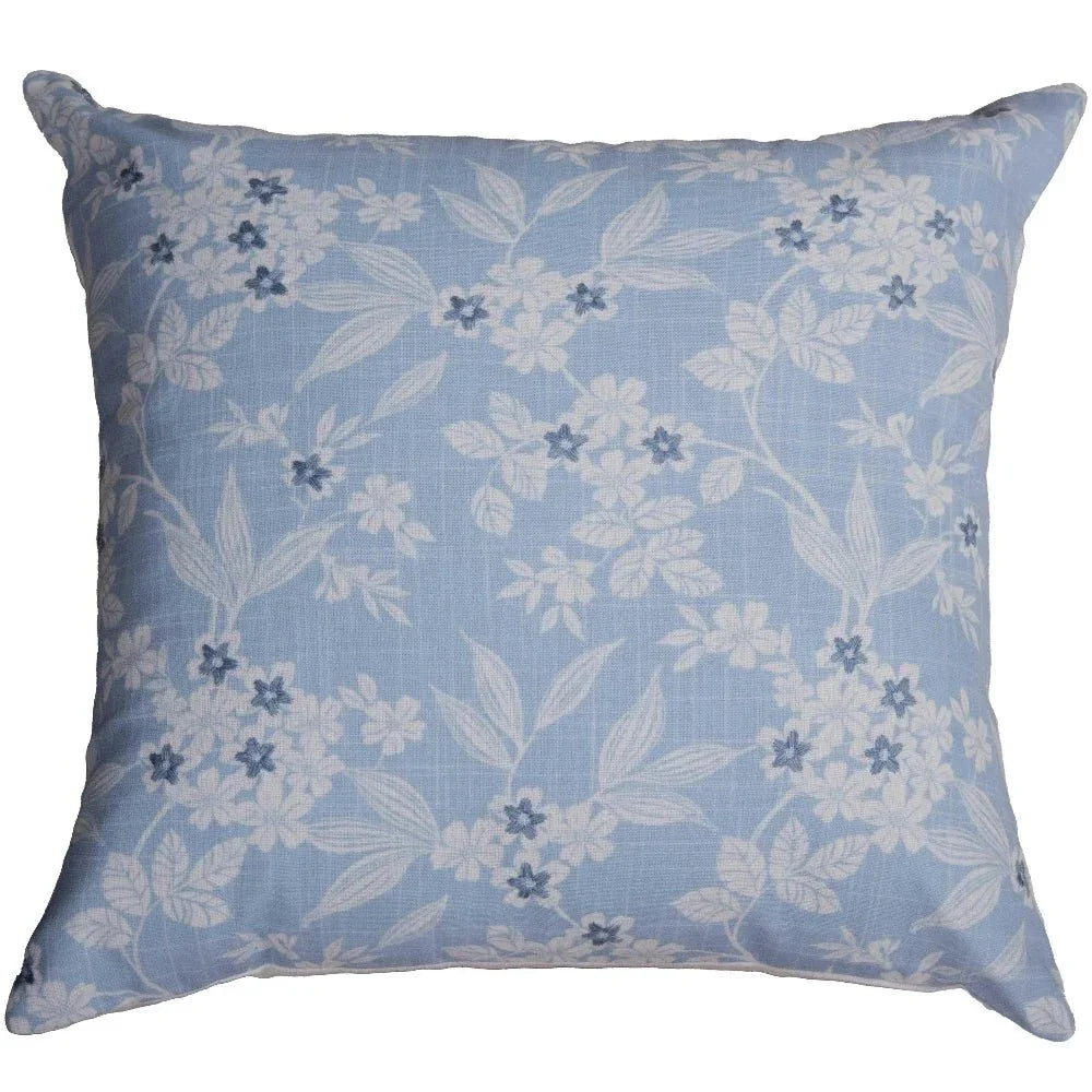 Botanical Blue Outdoor Throw Pillows - LOOMLAN - LOOMLAN - Outdoor Pillows