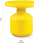 Bottle Accent Table - Aquamarine Outdoor End Table - LOOMLAN - Seasonal Living - Outdoor Side Tables