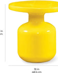 Bottle Accent Table - Navy Blue Outdoor End Table - LOOMLAN - Seasonal Living - Outdoor Side Tables