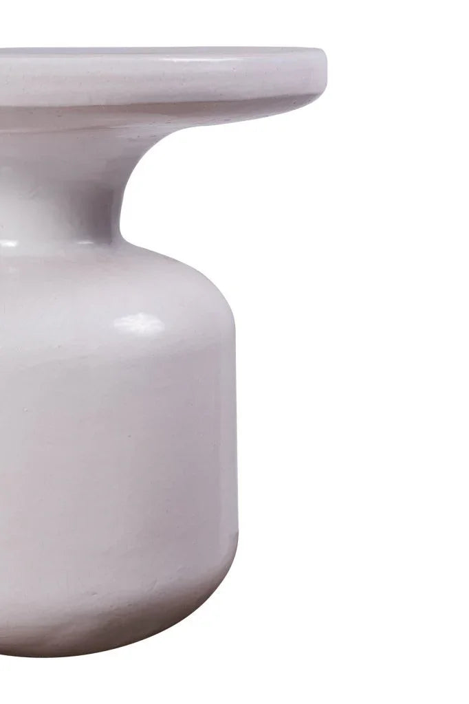 Bottle Ceramic Round Patio Accent Table - LOOMLAN - Seasonal Living - Outdoor Side Tables