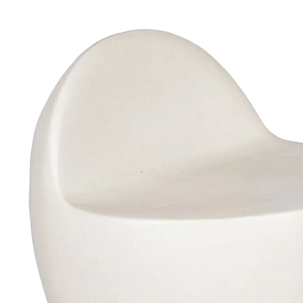 Bowness Ceramic Glazed Patio Armless Stool - LOOMLAN - Seasonal Living - Garden Stools