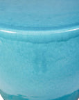 Bowness Ceramic Round Patio Accent Table - LOOMLAN - Seasonal Living - Outdoor Side Tables