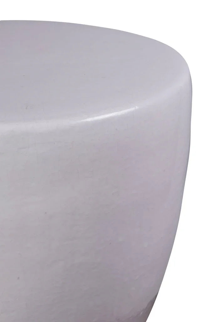 Bowness Ceramic Round Patio Accent Table - LOOMLAN - Seasonal Living - Outdoor Side Tables