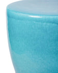 Bowness Ceramic Round Patio Accent Table - LOOMLAN - Seasonal Living - Outdoor Side Tables