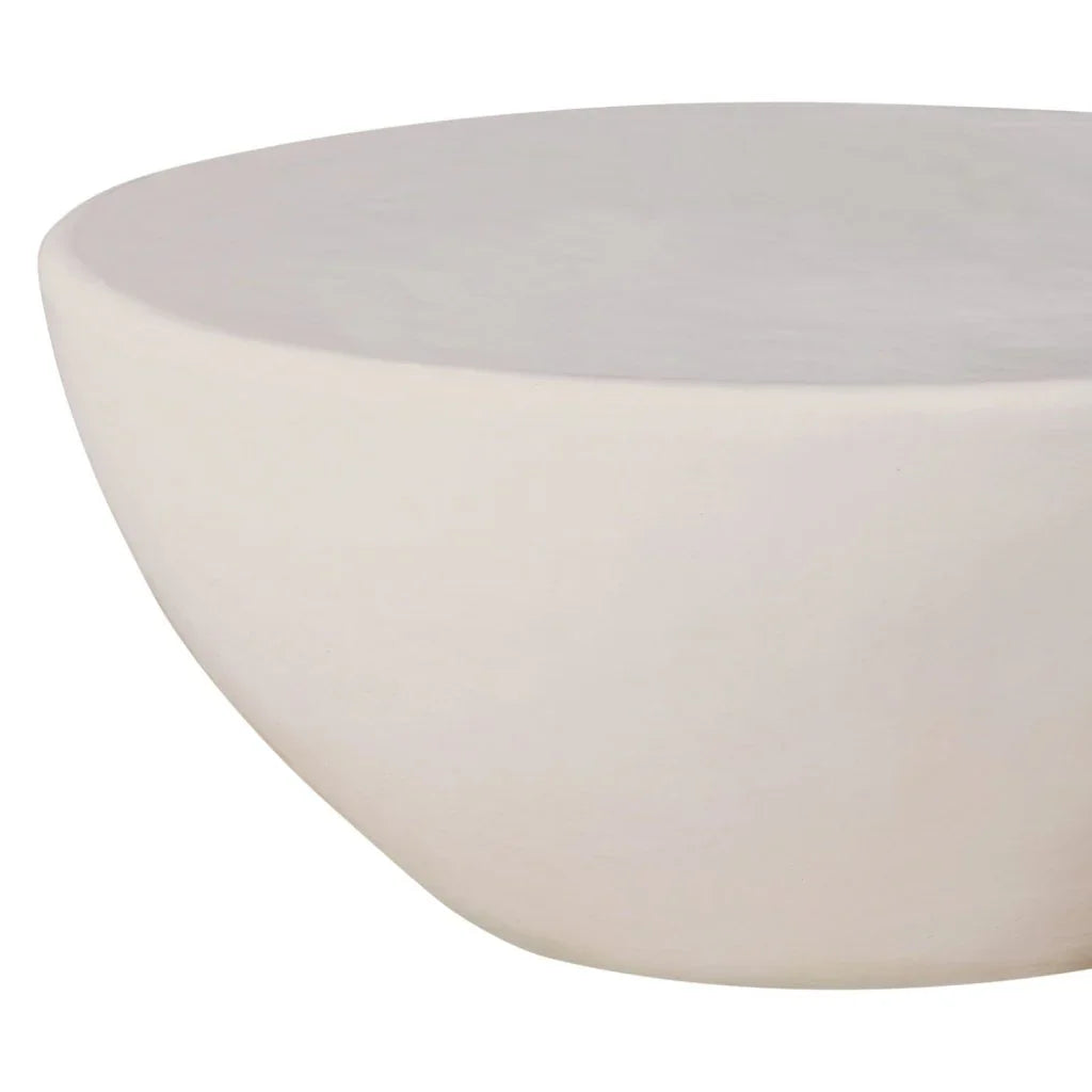 Bowness Ceramic Round Patio Coffee Table - LOOMLAN - Seasonal Living - Outdoor Coffee Tables