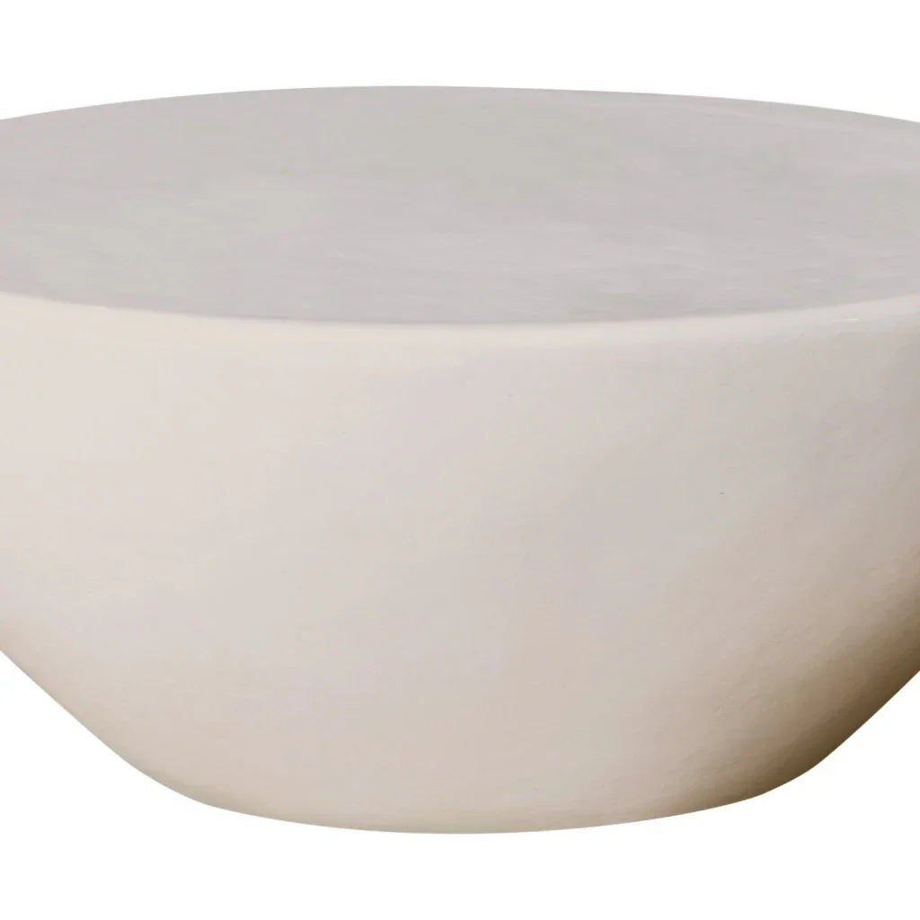 Bowness Ceramic Round Patio Coffee Table - LOOMLAN - Seasonal Living - Outdoor Coffee Tables