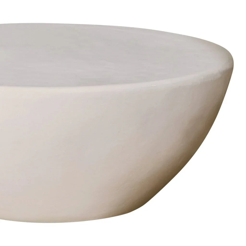 Bowness Ceramic Round Patio Coffee Table - LOOMLAN - Seasonal Living - Outdoor Coffee Tables