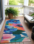 LOOMLAN Rugs Braidea Blue Washable Indoor-Outdoor Rug