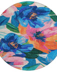 LOOMLAN Rugs Braidea Blue Washable Indoor-Outdoor Rug