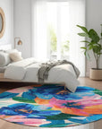 LOOMLAN Rugs Braidea Blue Washable Indoor-Outdoor Rug