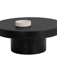 Brando Concrete Outdoor Round Coffee Table - LOOMLAN - SUNPAN - Outdoor Coffee Tables
