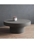 Brando Concrete Outdoor Round Coffee Table - LOOMLAN - SUNPAN - Outdoor Coffee Tables