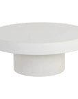 Brando Concrete Outdoor Round Coffee Table - LOOMLAN - SUNPAN - Outdoor Coffee Tables
