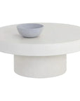 Brando Concrete Outdoor Round Coffee Table - LOOMLAN - SUNPAN - Outdoor Coffee Tables