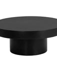 Brando Concrete Outdoor Round Coffee Table - LOOMLAN - SUNPAN - Outdoor Coffee Tables