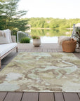 LOOMLAN Rugs Branza Brown Washable Indoor-Outdoor Rug