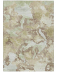 LOOMLAN Rugs Branza Brown Washable Indoor-Outdoor Rug