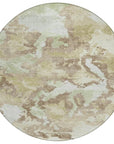 LOOMLAN Rugs Branza Brown Washable Indoor-Outdoor Rug
